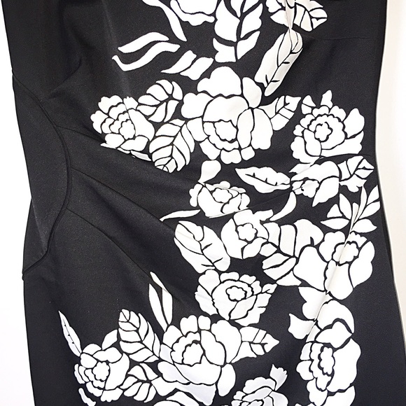 White House | Black Market Strapless Floral Dress - Picture 3 of 3
